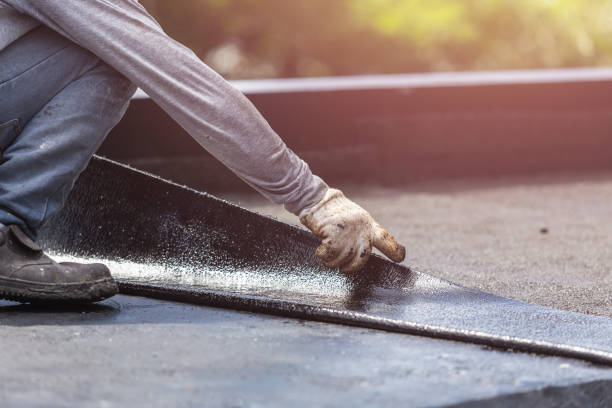 Professional Basement Waterproofing technician working in Allegan, MI